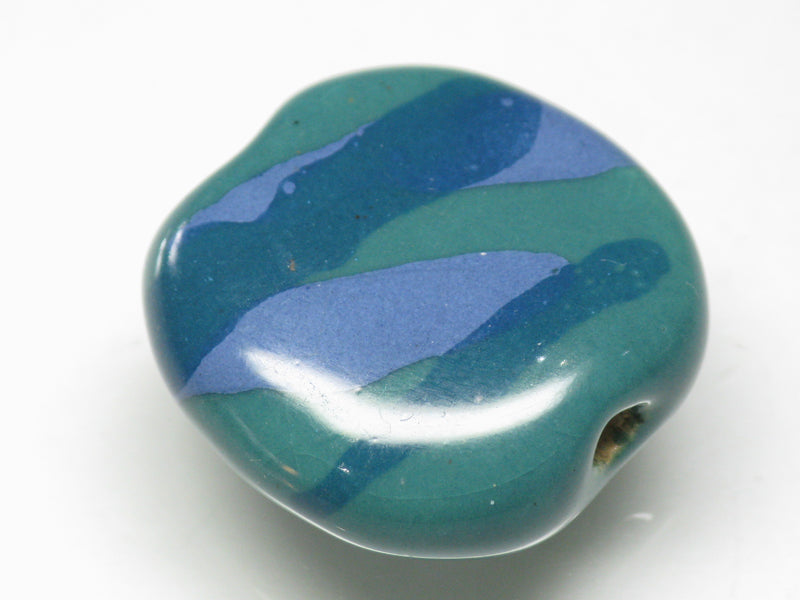 TOKO-BEADS KZ171-08 Kenyan ceramic bead 21mm KZ171-08 ケニアセラミックビーズ 21mmKazuri カズリビーズ Asian bead & African bead  Handmade,Lampeork,bead,asia,india,ethnic,parts,accessory,beads とんぼ玉,ビーズ,トンボ玉,アジア,インド,エスニック,手作り,パーツ,アクセサリー