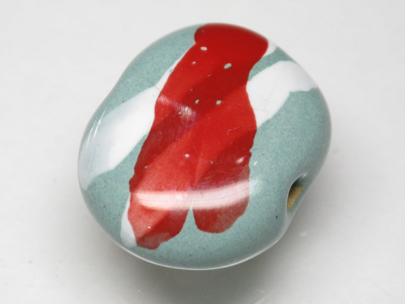 TOKO-BEADS KZ171-10 Kenyan ceramic bead 22mm KZ171-10 ケニアセラミックビーズ 22mmKazuri カズリビーズ Asian bead & African bead  Handmade,Lampeork,bead,asia,india,ethnic,parts,accessory,beads とんぼ玉,ビーズ,トンボ玉,アジア,インド,エスニック,手作り,パーツ,アクセサリー