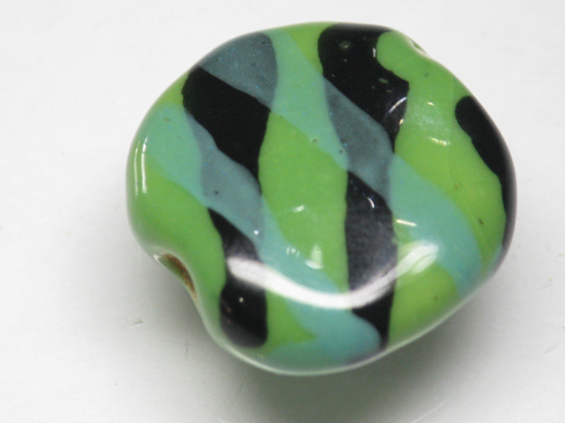TOKO-BEADS KZ171-12 Kenyan ceramic bead 23mm KZ171-12 ケニアセラミックビーズ 23mmKazuri カズリビーズ Asian bead & African bead  Handmade,Lampeork,bead,asia,india,ethnic,parts,accessory,beads とんぼ玉,ビーズ,トンボ玉,アジア,インド,エスニック,手作り,パーツ,アクセサリー