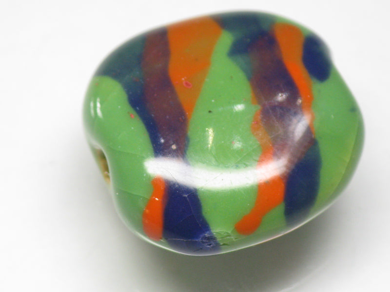 TOKO-BEADS KZ171-13 Kenyan ceramic bead 22mm KZ171-13 ケニアセラミックビーズ 22mmKazuri カズリビーズ Asian bead & African bead  Handmade,Lampeork,bead,asia,india,ethnic,parts,accessory,beads とんぼ玉,ビーズ,トンボ玉,アジア,インド,エスニック,手作り,パーツ,アクセサリー