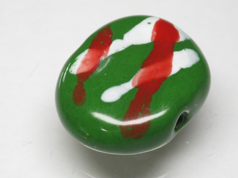 TOKO-BEADS KZ171-15 Kenyan ceramic bead 22mm KZ171-15 ケニアセラミックビーズ 22mmKazuri カズリビーズ Asian bead & African bead  Handmade,Lampeork,bead,asia,india,ethnic,parts,accessory,beads とんぼ玉,ビーズ,トンボ玉,アジア,インド,エスニック,手作り,パーツ,アクセサリー