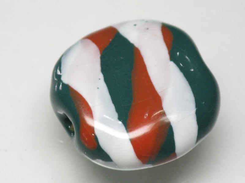 TOKO-BEADS KZ171-16 Kenyan ceramic bead 21mm KZ171-16 ケニアセラミックビーズ 21mmKazuri カズリビーズ Asian bead & African bead  Handmade,Lampeork,bead,asia,india,ethnic,parts,accessory,beads とんぼ玉,ビーズ,トンボ玉,アジア,インド,エスニック,手作り,パーツ,アクセサリー