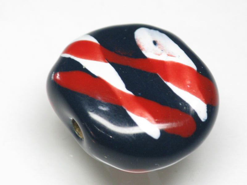 TOKO-BEADS KZ171-19 Kenyan ceramic bead 22mm KZ171-19 ケニアセラミックビーズ 22mmKazuri カズリビーズ Asian bead & African bead  Handmade,Lampeork,bead,asia,india,ethnic,parts,accessory,beads とんぼ玉,ビーズ,トンボ玉,アジア,インド,エスニック,手作り,パーツ,アクセサリー