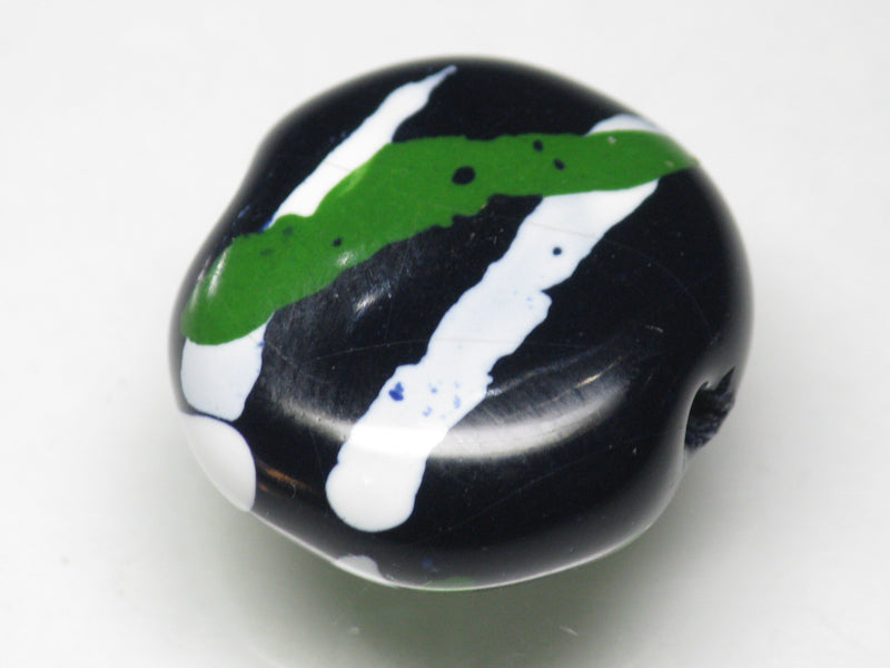 TOKO-BEADS KZ171-25 Kenyan ceramic bead 22mm KZ171-25 ケニアセラミックビーズ 22mmKazuri カズリビーズ Asian bead & African bead  Handmade,Lampeork,bead,asia,india,ethnic,parts,accessory,beads とんぼ玉,ビーズ,トンボ玉,アジア,インド,エスニック,手作り,パーツ,アクセサリー