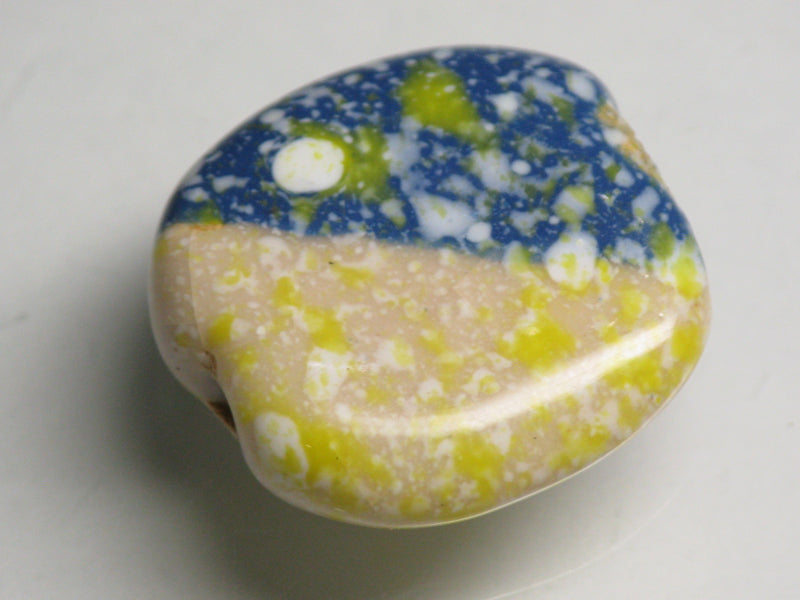 TOKO-BEADS KZ171-29 Kenyan ceramic bead 22mm KZ171-29 ケニアセラミックビーズ 22mmKazuri カズリビーズ Asian bead & African bead  Handmade,Lampeork,bead,asia,india,ethnic,parts,accessory,beads とんぼ玉,ビーズ,トンボ玉,アジア,インド,エスニック,手作り,パーツ,アクセサリー