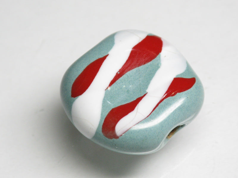 TOKO-BEADS KZ173-01 Kenyan ceramic bead 18~19mm KZ173-01 Kazuri ケニアセラミックビーズ 18~19mm Asian bead & African bead  Handmade,Lampeork,bead,asia,india,ethnic,parts,accessory,beads とんぼ玉,ビーズ,トンボ玉,アジア,インド,エスニック,手作り,パーツ,アクセサリー