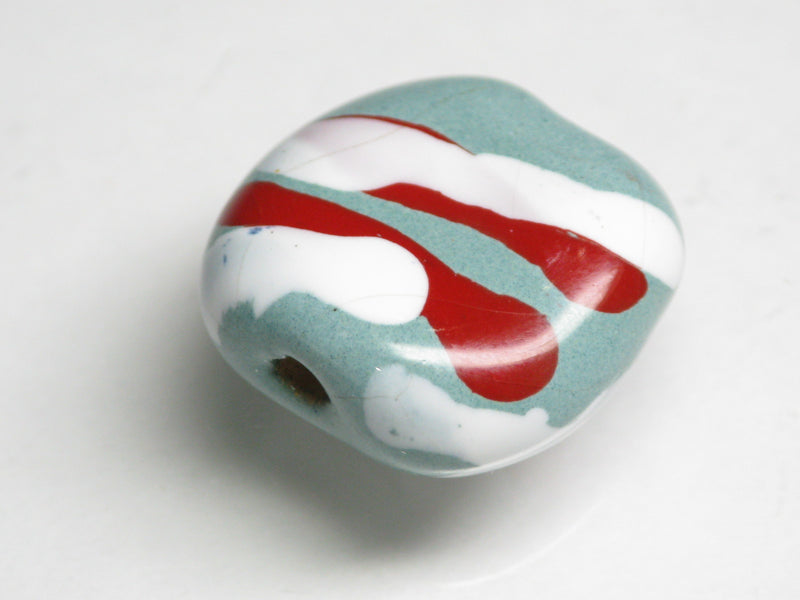 TOKO-BEADS KZ173-01 Kenyan ceramic bead 18~19mm KZ173-01 ケニアセラミックビーズ 18~19mm Asian bead & African bead  Handmade,Lampeork,bead,asia,india,ethnic,parts,accessory,beads とんぼ玉,ビーズ,トンボ玉,アジア,インド,エスニック,手作り,パーツ,アクセサリー