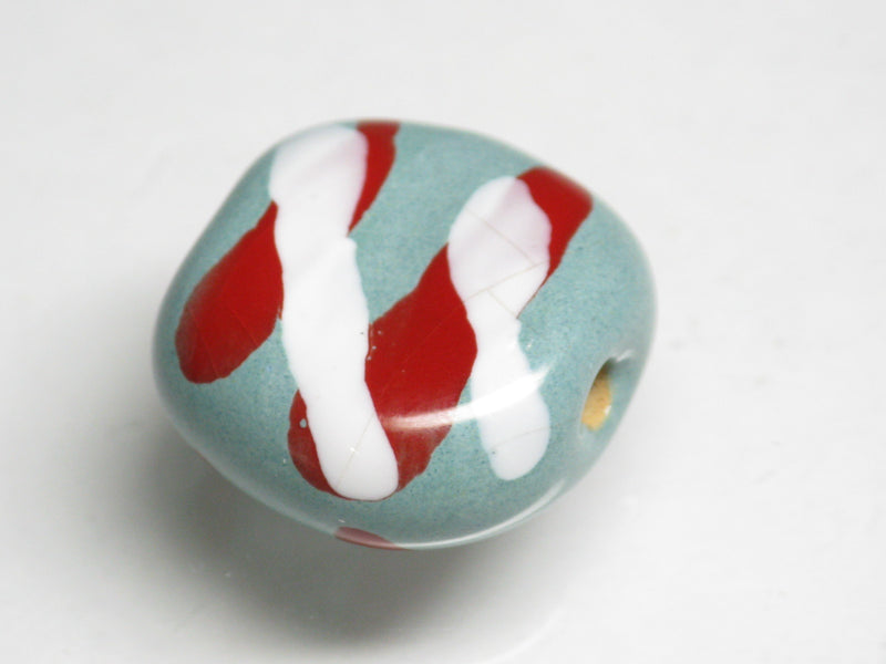 TOKO-BEADS KZ173-02 Kenyan ceramic bead 18~19mm KZ173-02 Kazuri ケニアセラミックビーズ 18~19mm Asian bead & African bead  Handmade,Lampeork,bead,asia,india,ethnic,parts,accessory,beads とんぼ玉,ビーズ,トンボ玉,アジア,インド,エスニック,手作り,パーツ,アクセサリー