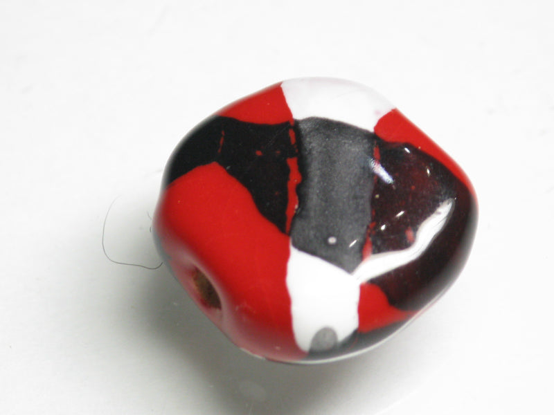 TOKO-BEADS KZ173-10 Kenyan ceramic bead 18~19mm KZ173-10 ケニアセラミックビーズ 18~19mm Asian bead & African bead  Handmade,Lampeork,bead,asia,india,ethnic,parts,accessory,beads とんぼ玉,ビーズ,トンボ玉,アジア,インド,エスニック,手作り,パーツ,アクセサリー