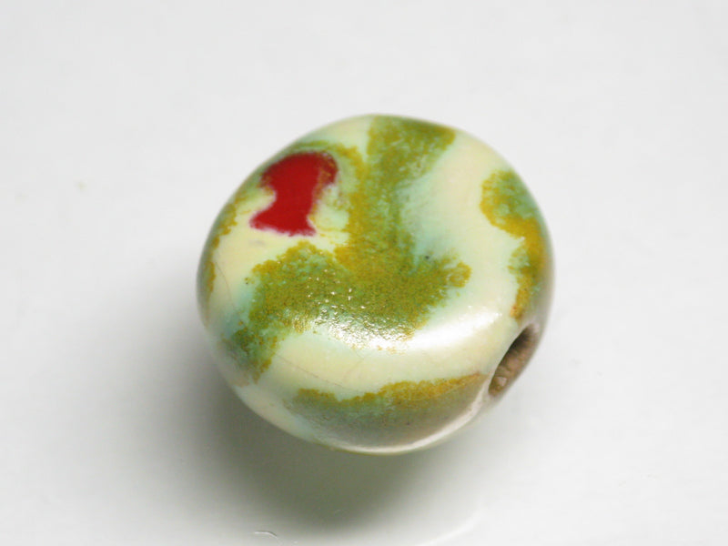 TOKO-BEADS KZ174-01 Kenyan ceramic bead 16~17mm KZ174-01 Kazuri ケニアセラミックビーズ 16~17mm Asian bead & African bead  Handmade,Lampeork,bead,asia,india,ethnic,parts,accessory,beads とんぼ玉,ビーズ,トンボ玉,アジア,インド,エスニック,手作り,パーツ,アクセサリー