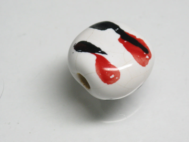 TOKO-BEADS KZ174-03 Kenyan ceramic bead 16~17mm KZ174-03 ケニアセラミックビーズ 16~17mm Asian bead & African bead  Handmade,Lampeork,bead,asia,india,ethnic,parts,accessory,beads とんぼ玉,ビーズ,トンボ玉,アジア,インド,エスニック,手作り,パーツ,アクセサリー