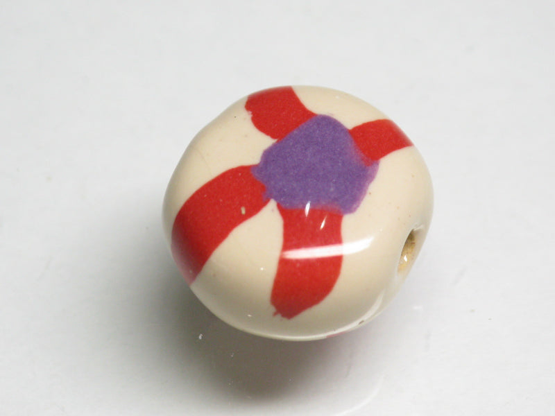 TOKO-BEADS KZ174-04 Kenyan ceramic bead 16~17mm KZ174-04 Kazuri ケニアセラミックビーズ 16~17mm Asian bead & African bead  Handmade,Lampeork,bead,asia,india,ethnic,parts,accessory,beads とんぼ玉,ビーズ,トンボ玉,アジア,インド,エスニック,手作り,パーツ,アクセサリー