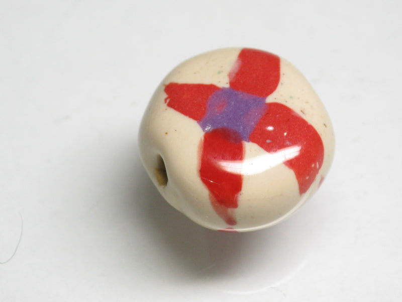TOKO-BEADS KZ174-04 Kenyan ceramic bead 16~17mm KZ174-04 ケニアセラミックビーズ 16~17mm Asian bead & African bead  Handmade,Lampeork,bead,asia,india,ethnic,parts,accessory,beads とんぼ玉,ビーズ,トンボ玉,アジア,インド,エスニック,手作り,パーツ,アクセサリー