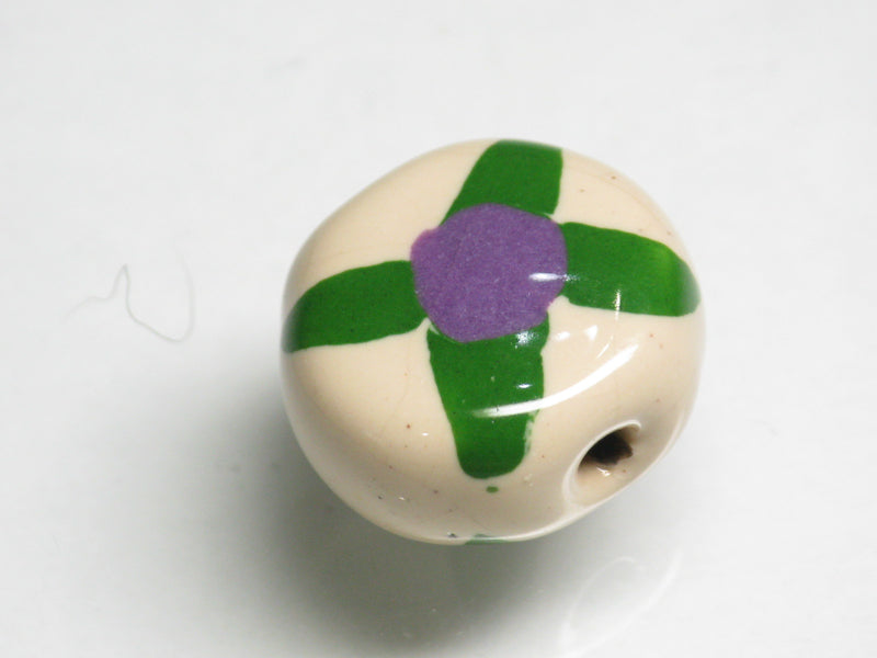 TOKO-BEADS KZ174-05 Kenyan ceramic bead 16~17mm KZ174-05 Kazuri ケニアセラミックビーズ 16~17mm Asian bead & African bead  Handmade,Lampeork,bead,asia,india,ethnic,parts,accessory,beads とんぼ玉,ビーズ,トンボ玉,アジア,インド,エスニック,手作り,パーツ,アクセサリー