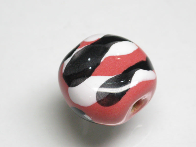 TOKO-BEADS KZ174-06 Kenyan ceramic bead 16~17mm KZ174-06 Kazuri ケニアセラミックビーズ 16~17mm Asian bead & African bead  Handmade,Lampeork,bead,asia,india,ethnic,parts,accessory,beads とんぼ玉,ビーズ,トンボ玉,アジア,インド,エスニック,手作り,パーツ,アクセサリー