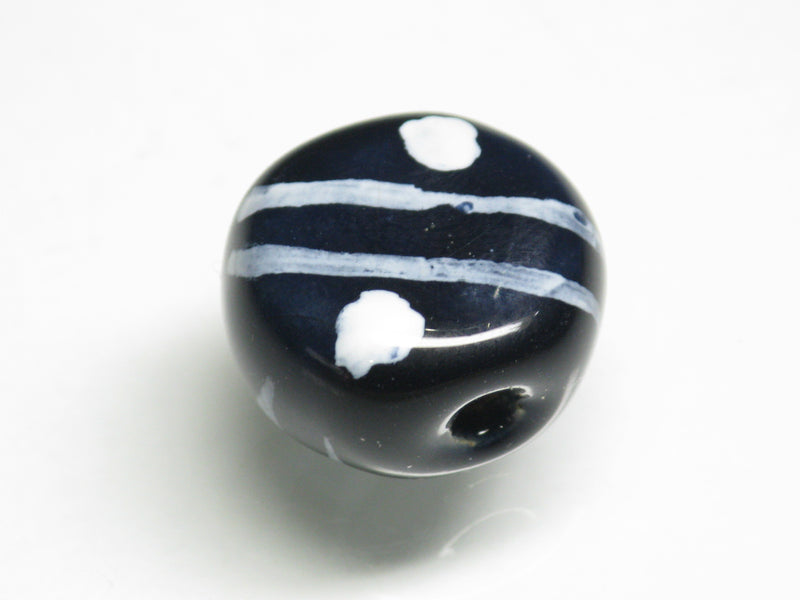 TOKO-BEADS KZ174-11 Kenyan ceramic bead 16~17mm KZ174-11 Kazuri ケニアセラミックビーズ 16~17mm Asian bead & African bead  Handmade,Lampeork,bead,asia,india,ethnic,parts,accessory,beads とんぼ玉,ビーズ,トンボ玉,アジア,インド,エスニック,手作り,パーツ,アクセサリー