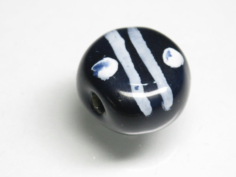 TOKO-BEADS KZ174-11 Kenyan ceramic bead 16~17mm KZ174-11 ケニアセラミックビーズ 16~17mm Asian bead & African bead  Handmade,Lampeork,bead,asia,india,ethnic,parts,accessory,beads とんぼ玉,ビーズ,トンボ玉,アジア,インド,エスニック,手作り,パーツ,アクセサリー