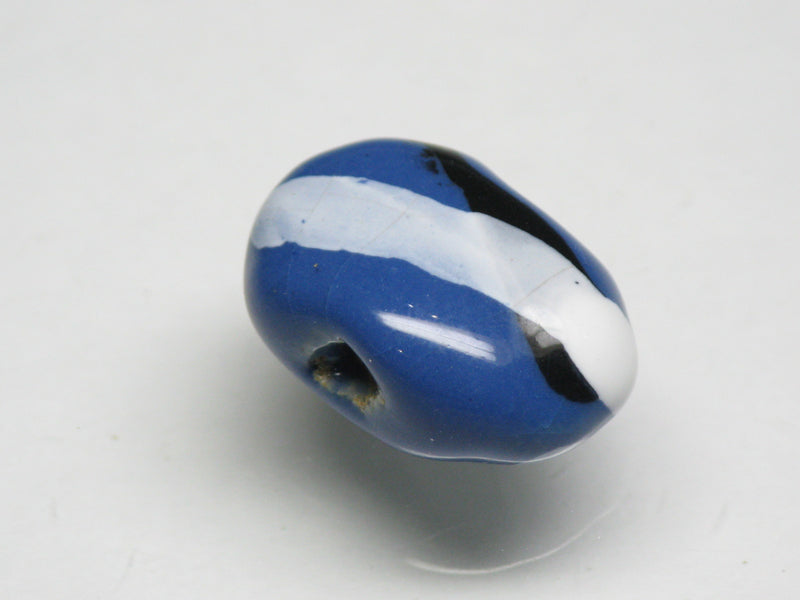 TOKO-BEADS KZ176-02 Kenyan ceramic bead 17mm KZ176-02 ケニアセラミックビーズ 17mm Asian bead & African bead  Handmade,Lampeork,bead,asia,india,ethnic,parts,accessory,beads とんぼ玉,ビーズ,トンボ玉,アジア,インド,エスニック,手作り,パーツ,アクセサリー