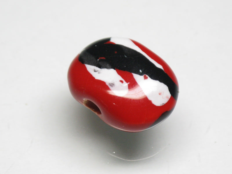 TOKO-BEADS KZ176-04 Kenyan ceramic bead 17mm KZ176-04 ケニアセラミックビーズ 17mm Asian bead & African bead  Handmade,Lampeork,bead,asia,india,ethnic,parts,accessory,beads とんぼ玉,ビーズ,トンボ玉,アジア,インド,エスニック,手作り,パーツ,アクセサリー