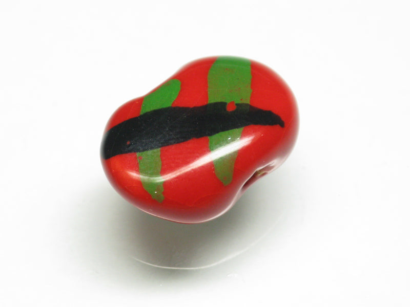 TOKO-BEADS KZ176-05 Kenyan ceramic bead 17mm KZ176-05 Kazuri ケニアセラミックビーズ 17mm Asian bead & African bead  Handmade,Lampeork,bead,asia,india,ethnic,parts,accessory,beads とんぼ玉,ビーズ,トンボ玉,アジア,インド,エスニック,手作り,パーツ,アクセサリー
