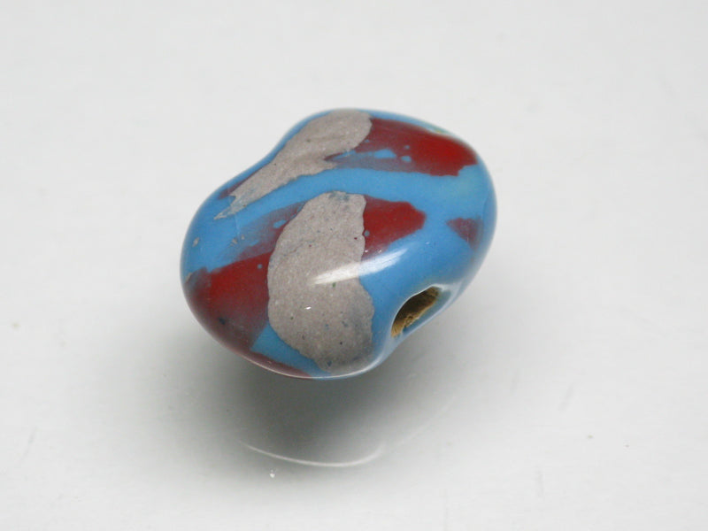 TOKO-BEADS KZ176-06 Kenyan ceramic bead 16mm KZ176-06 Kazuri ケニアセラミックビーズ 16mm Asian bead & African bead  Handmade,Lampeork,bead,asia,india,ethnic,parts,accessory,beads とんぼ玉,ビーズ,トンボ玉,アジア,インド,エスニック,手作り,パーツ,アクセサリー