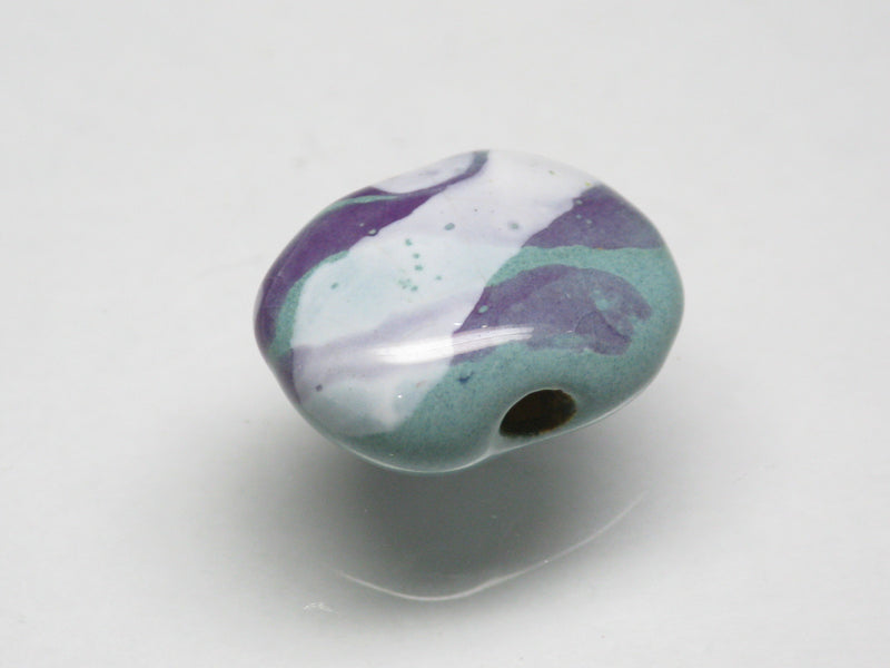 TOKO-BEADS KZ176-07 Kenyan ceramic bead 16mm KZ176-07 Kazuri ケニアセラミックビーズ 16mm Asian bead & African bead  Handmade,Lampeork,bead,asia,india,ethnic,parts,accessory,beads とんぼ玉,ビーズ,トンボ玉,アジア,インド,エスニック,手作り,パーツ,アクセサリー