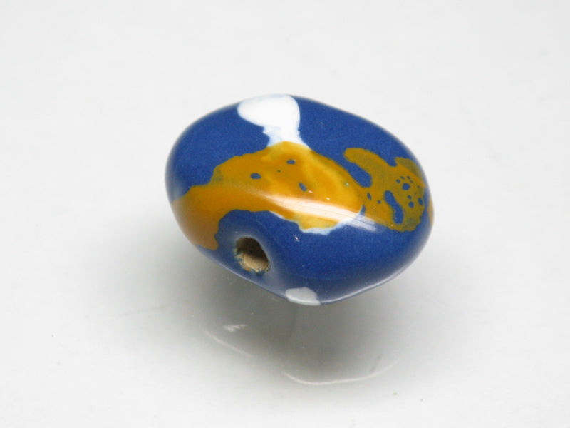 TOKO-BEADS KZ176-08 Kenyan ceramic bead 16mm KZ176-08 ケニアセラミックビーズ 16mm Asian bead & African bead  Handmade,Lampeork,bead,asia,india,ethnic,parts,accessory,beads とんぼ玉,ビーズ,トンボ玉,アジア,インド,エスニック,手作り,パーツ,アクセサリー