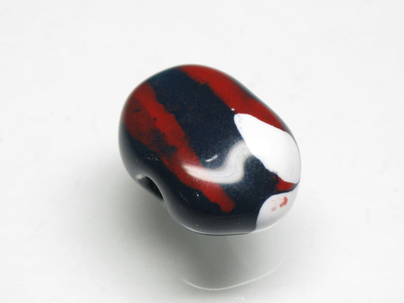 TOKO-BEADS KZ176-09 Kenyan ceramic bead 16mm KZ176-09 ケニアセラミックビーズ 16mm Asian bead & African bead  Handmade,Lampeork,bead,asia,india,ethnic,parts,accessory,beads とんぼ玉,ビーズ,トンボ玉,アジア,インド,エスニック,手作り,パーツ,アクセサリー