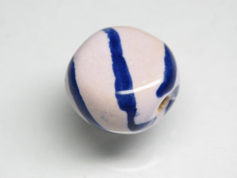 TOKO-BEADS KZ184-03 Kenyan ceramic bead 15mm KZ184-03 Kazuri ケニアセラミックビーズ 15mm Asian bead & African bead  Handmade,Lampeork,bead,asia,india,ethnic,parts,accessory,beads とんぼ玉,ビーズ,トンボ玉,アジア,インド,エスニック,手作り,パーツ,アクセサリー