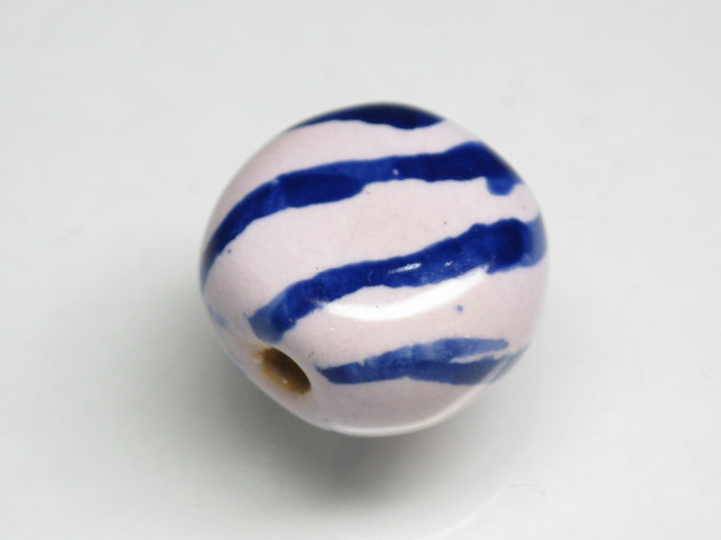 TOKO-BEADS KZ184-03 Kenyan ceramic bead 15mm KZ184-03 ケニアセラミックビーズ 15mm Asian bead & African bead  Handmade,Lampeork,bead,asia,india,ethnic,parts,accessory,beads とんぼ玉,ビーズ,トンボ玉,アジア,インド,エスニック,手作り,パーツ,アクセサリー