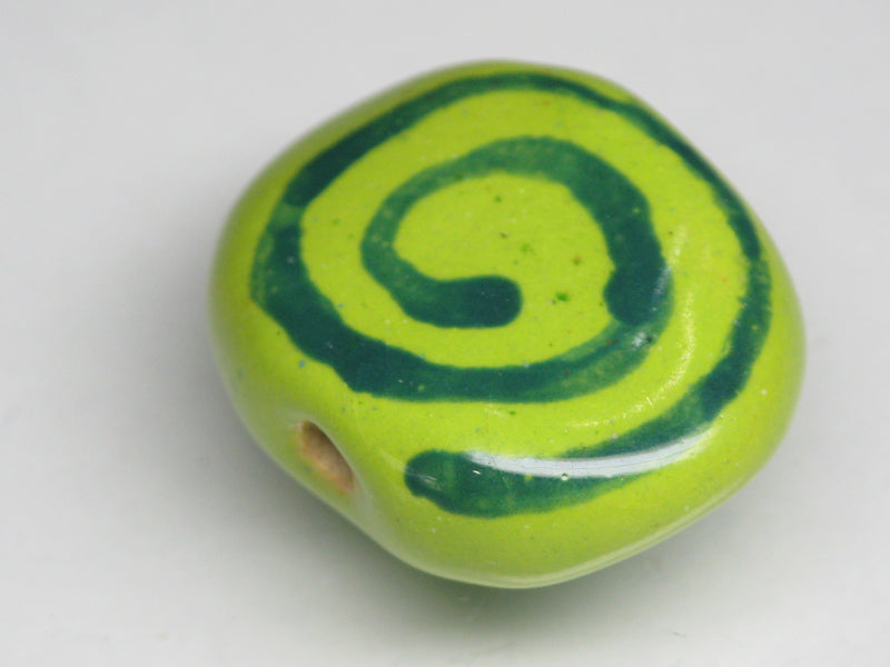 TOKO-BEADS KZ191-01 Kenyan ceramic bead 24mm KZ191-01 ケニアセラミックビーズ 24mmKazuri カズリビーズ Asian bead & African bead  Handmade,Lampeork,bead,asia,india,ethnic,parts,accessory,beads とんぼ玉,ビーズ,トンボ玉,アジア,インド,エスニック,手作り,パーツ,アクセサリー