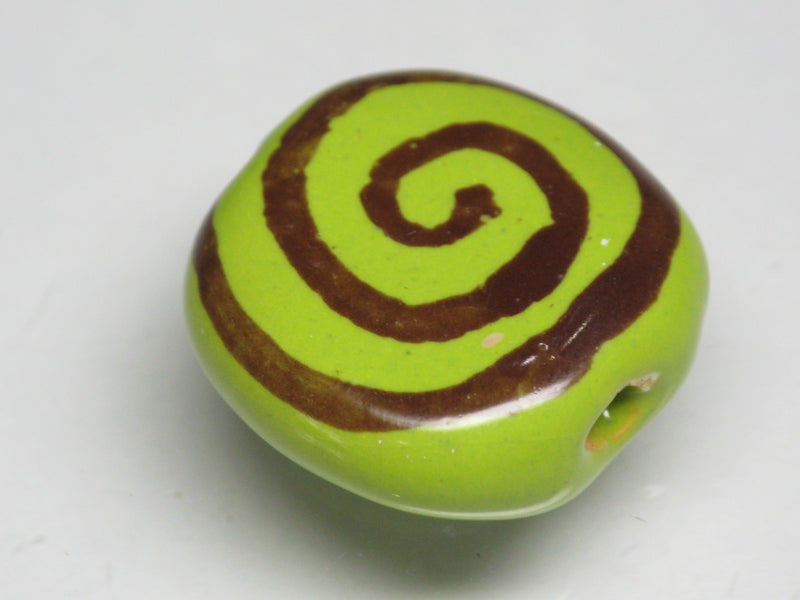 TOKO-BEADS KZ191-02 Kenyan ceramic bead 20mm KZ191-02 ケニアセラミックビーズ 20mmKazuri カズリビーズ Asian bead & African bead  Handmade,Lampeork,bead,asia,india,ethnic,parts,accessory,beads とんぼ玉,ビーズ,トンボ玉,アジア,インド,エスニック,手作り,パーツ,アクセサリー