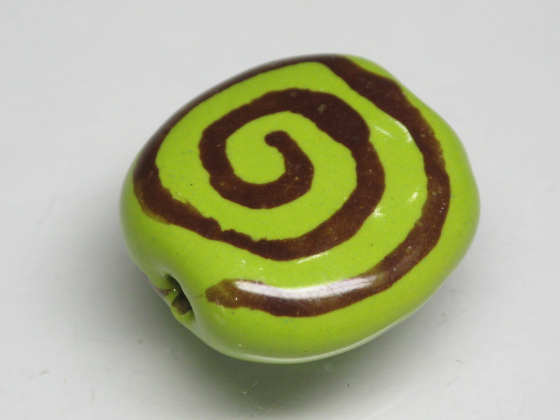 TOKO-BEADS KZ191-02 Kenyan ceramic bead 20mm KZ191-02 ケニアセラミックビーズ 20mmKazuri カズリビーズ Asian bead & African bead  Handmade,Lampeork,bead,asia,india,ethnic,parts,accessory,beads とんぼ玉,ビーズ,トンボ玉,アジア,インド,エスニック,手作り,パーツ,アクセサリー