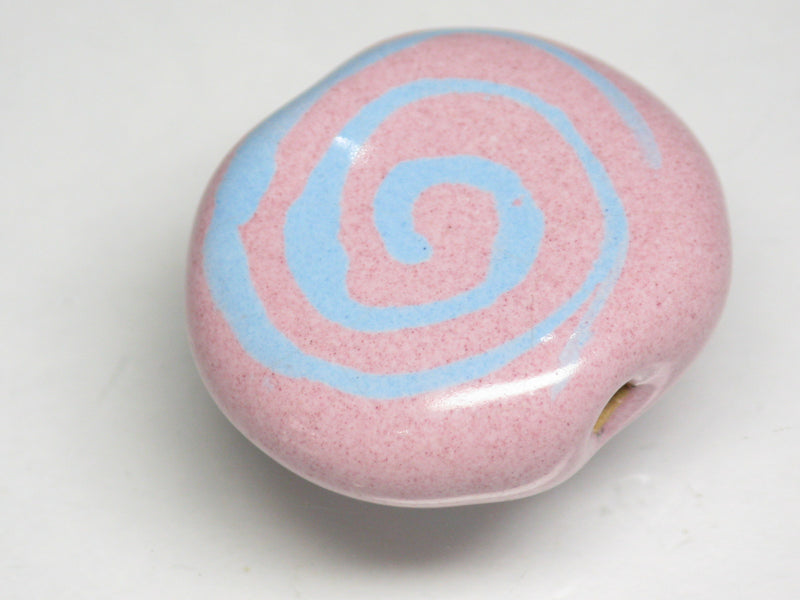 TOKO-BEADS KZ191-03 Kenyan ceramic bead 23mm KZ191-03 ケニアセラミックビーズ 23mmKazuri カズリビーズ Asian bead & African bead  Handmade,Lampeork,bead,asia,india,ethnic,parts,accessory,beads とんぼ玉,ビーズ,トンボ玉,アジア,インド,エスニック,手作り,パーツ,アクセサリー