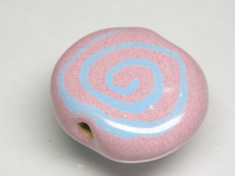 TOKO-BEADS KZ191-03 Kenyan ceramic bead 23mm KZ191-03 ケニアセラミックビーズ 23mmKazuri カズリビーズ Asian bead & African bead  Handmade,Lampeork,bead,asia,india,ethnic,parts,accessory,beads とんぼ玉,ビーズ,トンボ玉,アジア,インド,エスニック,手作り,パーツ,アクセサリー