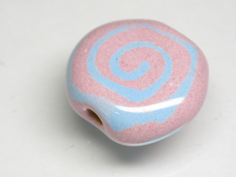 TOKO-BEADS KZ191-04 Kenyan ceramic bead 22mm KZ191-04 ケニアセラミックビーズ 22mmKazuri カズリビーズ Asian bead & African bead  Handmade,Lampeork,bead,asia,india,ethnic,parts,accessory,beads とんぼ玉,ビーズ,トンボ玉,アジア,インド,エスニック,手作り,パーツ,アクセサリー