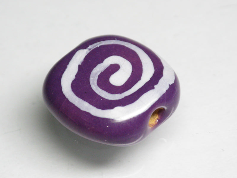 TOKO-BEADS KZ193-01 Kenyan ceramic bead 17mm KZ193-01 Kazuri ケニアセラミックビーズ 17mm Asian bead & African bead  Handmade,Lampeork,bead,asia,india,ethnic,parts,accessory,beads とんぼ玉,ビーズ,トンボ玉,アジア,インド,エスニック,手作り,パーツ,アクセサリー