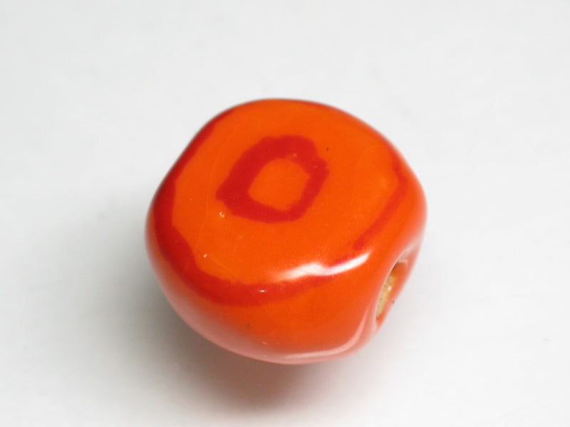 TOKO-BEADS KZ194-01 Kenyan ceramic bead 15mm KZ194-01 Kazuri ケニアセラミックビーズ 15mm Asian bead & African bead  Handmade,Lampeork,bead,asia,india,ethnic,parts,accessory,beads とんぼ玉,ビーズ,トンボ玉,アジア,インド,エスニック,手作り,パーツ,アクセサリー