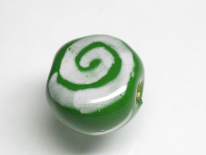 TOKO-BEADS KZ194-02 Kenyan ceramic bead 15mm KZ194-02 Kazuri ケニアセラミックビーズ 15mm Asian bead & African bead  Handmade,Lampeork,bead,asia,india,ethnic,parts,accessory,beads とんぼ玉,ビーズ,トンボ玉,アジア,インド,エスニック,手作り,パーツ,アクセサリー