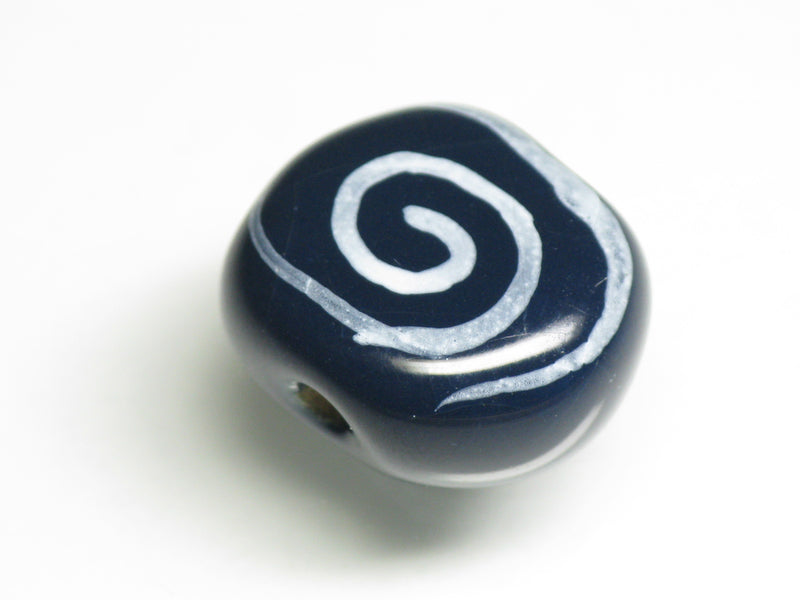 TOKO-BEADS KZ194-03 Kenyan ceramic bead 16mm KZ194-03 ケニアセラミックビーズ 16mm Asian bead & African bead  Handmade,Lampeork,bead,asia,india,ethnic,parts,accessory,beads とんぼ玉,ビーズ,トンボ玉,アジア,インド,エスニック,手作り,パーツ,アクセサリー