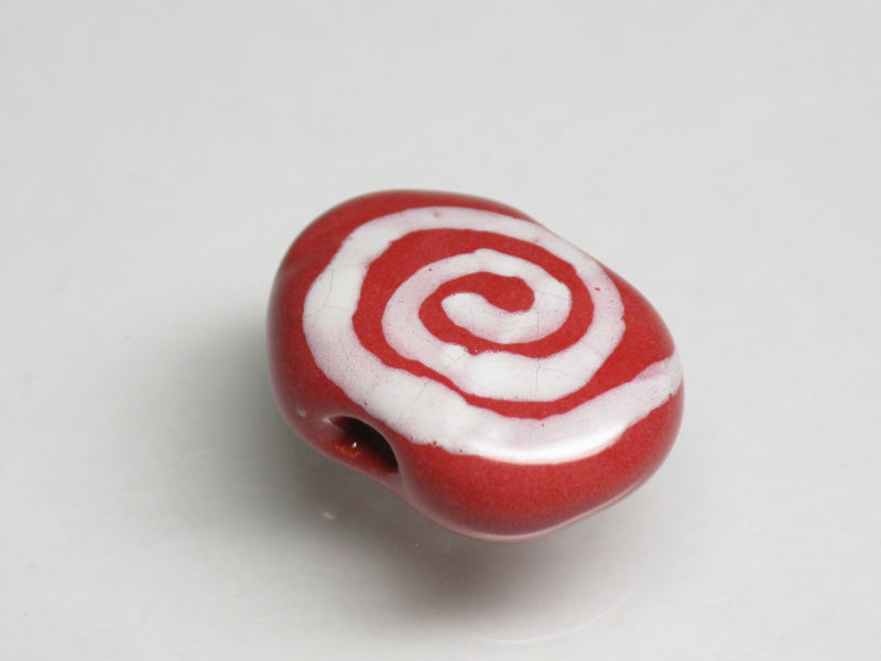 TOKO-BEADS KZ196-01 Kenyan ceramic bead 17mm KZ196-01 ケニアセラミックビーズ 17mm Asian bead & African bead  Handmade,Lampeork,bead,asia,india,ethnic,parts,accessory,beads とんぼ玉,ビーズ,トンボ玉,アジア,インド,エスニック,手作り,パーツ,アクセサリー