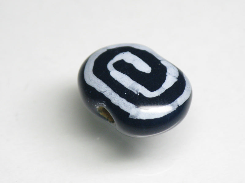 TOKO-BEADS KZ196-02 Kenyan ceramic bead 17mm KZ196-02 ケニアセラミックビーズ 17mm Asian bead & African bead  Handmade,Lampeork,bead,asia,india,ethnic,parts,accessory,beads とんぼ玉,ビーズ,トンボ玉,アジア,インド,エスニック,手作り,パーツ,アクセサリー