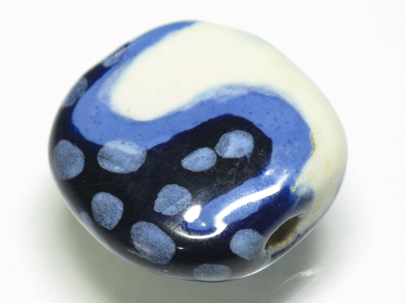 TOKO-BEADS KZ199-01 Kenyan ceramic bead 22mm KZ199-01 ケニアセラミックビーズ 22mmKazuri カズリビーズ Asian bead & African bead  Handmade,Lampeork,bead,asia,india,ethnic,parts,accessory,beads とんぼ玉,ビーズ,トンボ玉,アジア,インド,エスニック,手作り,パーツ,アクセサリー