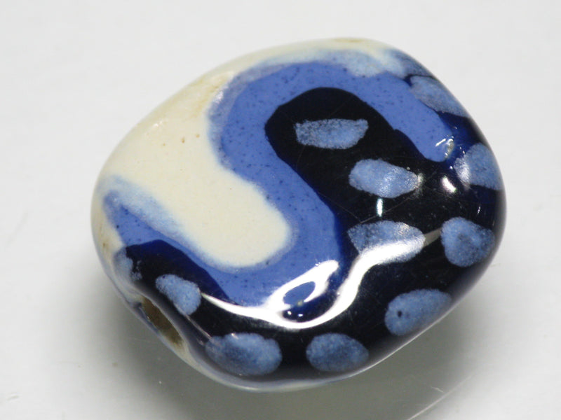 TOKO-BEADS KZ199-01 Kenyan ceramic bead 22mm KZ199-01 ケニアセラミックビーズ 22mmKazuri カズリビーズ Asian bead & African bead  Handmade,Lampeork,bead,asia,india,ethnic,parts,accessory,beads とんぼ玉,ビーズ,トンボ玉,アジア,インド,エスニック,手作り,パーツ,アクセサリー