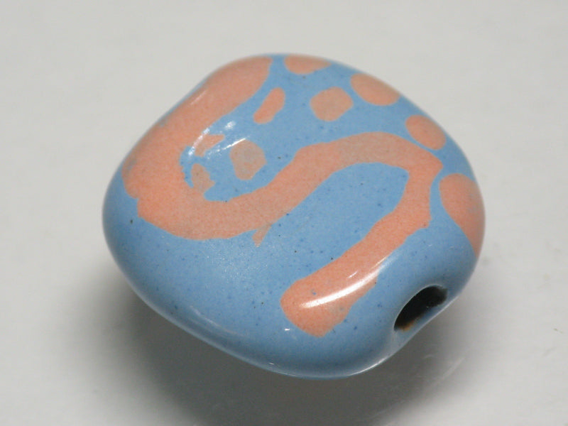 TOKO-BEADS KZ199-02 Kenyan ceramic bead 20mm KZ199-02 ケニアセラミックビーズ 20mmKazuri カズリビーズ Asian bead & African bead  Handmade,Lampeork,bead,asia,india,ethnic,parts,accessory,beads とんぼ玉,ビーズ,トンボ玉,アジア,インド,エスニック,手作り,パーツ,アクセサリー