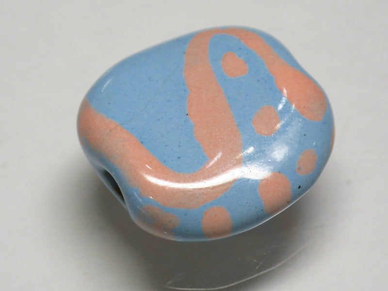 TOKO-BEADS KZ199-02 Kenyan ceramic bead 20mm KZ199-02 ケニアセラミックビーズ 20mmKazuri カズリビーズ Asian bead & African bead  Handmade,Lampeork,bead,asia,india,ethnic,parts,accessory,beads とんぼ玉,ビーズ,トンボ玉,アジア,インド,エスニック,手作り,パーツ,アクセサリー