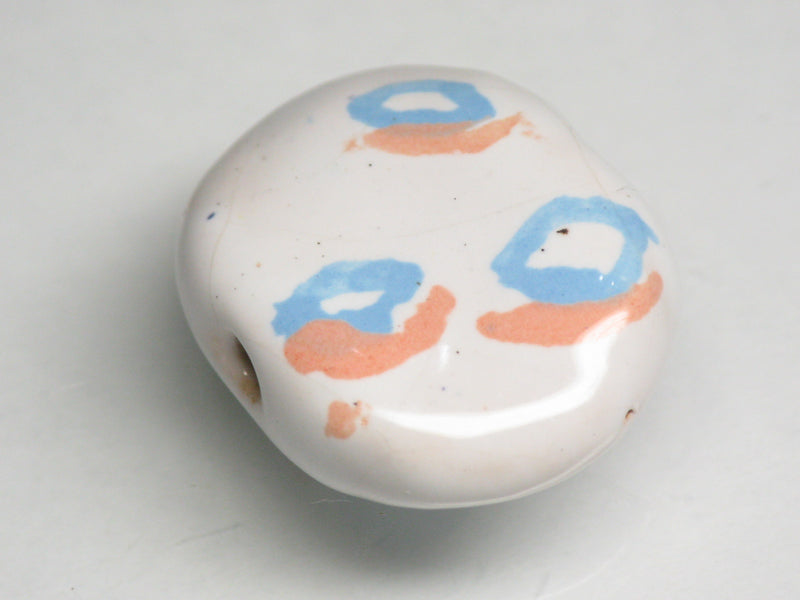 TOKO-BEADS KZ199-08 Kenyan ceramic bead 22mm KZ199-08 ケニアセラミックビーズ 22mmKazuri カズリビーズ Asian bead & African bead  Handmade,Lampeork,bead,asia,india,ethnic,parts,accessory,beads とんぼ玉,ビーズ,トンボ玉,アジア,インド,エスニック,手作り,パーツ,アクセサリー