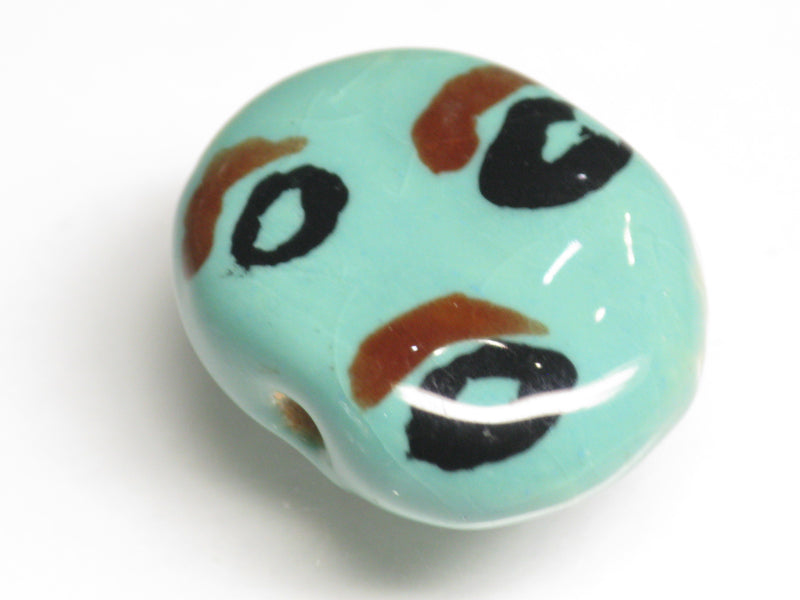 TOKO-BEADS KZ199-09 Kenyan ceramic bead 23mm KZ199-09 ケニアセラミックビーズ 23mmKazuri カズリビーズ Asian bead & African bead  Handmade,Lampeork,bead,asia,india,ethnic,parts,accessory,beads とんぼ玉,ビーズ,トンボ玉,アジア,インド,エスニック,手作り,パーツ,アクセサリー