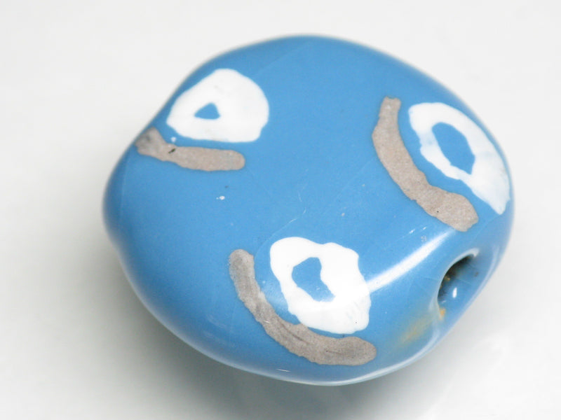 TOKO-BEADS KZ199-11 Kenyan ceramic bead 22mm KZ199-11 ケニアセラミックビーズ 22mmKazuri カズリビーズ Asian bead & African bead  Handmade,Lampeork,bead,asia,india,ethnic,parts,accessory,beads とんぼ玉,ビーズ,トンボ玉,アジア,インド,エスニック,手作り,パーツ,アクセサリー