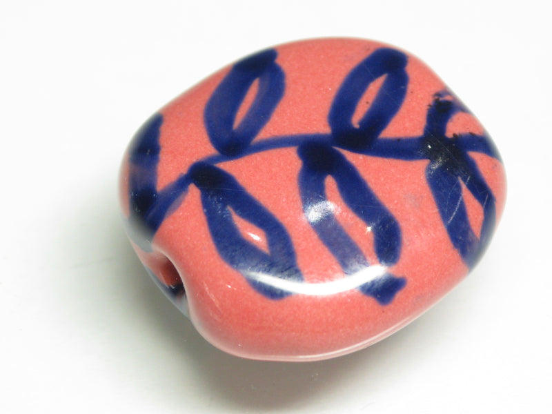 TOKO-BEADS KZ199-13 Kenyan ceramic bead 22mm KZ199-13 ケニアセラミックビーズ 22mmKazuri カズリビーズ Asian bead & African bead  Handmade,Lampeork,bead,asia,india,ethnic,parts,accessory,beads とんぼ玉,ビーズ,トンボ玉,アジア,インド,エスニック,手作り,パーツ,アクセサリー